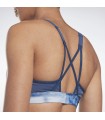Lux Strappy Sports Bra Liquid Abyss Print
