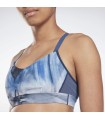 Lux Strappy Sports Bra Liquid Abyss Print